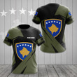 AIO Pride - Custom Name Kosovo Coat Of Arms Diamond Black Unisex Adult Shirts