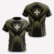 AIO Pride - Custom Name Switzerland 3D Coat Of Arms Unisex Adult Shirts