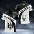 AIO Pride - Custom Name Ukraine Україна Coat Of Arms Black And White Unisex Adult Shirts