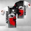 AIO Pride - Customize Albania Coat Of Arms & Special Skull Unisex Adult T-shirt