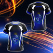 AIO Pride - Uruguay Waves Texture 3D Unisex Adult T-shirt