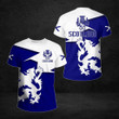 AIO Pride - Scotland Lion Blue And White Unisex Adult T-shirt