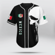 AIO Pride - Skulls Printed With Flags Mexico Unisex Adult Baseball Jersey Shirt