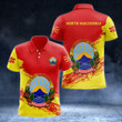 AIO Pride - North Macedonia Coat Of Arms - New Version Unisex Adult Polo Shirt