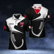 AIO Pride - Customize Bahrain Coat Of Arms & Flag Unisex Adult Polo Shirt