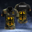 AIO Pride - Customize Germany Coat Of Arms & Flag Camo Unisex Adult Polo Shirt