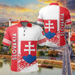 AIO Pride - Slovakia Coat Of Arms Quarter Style Unisex Adult Polo Shirt