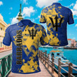 AIO Pride - Barbados National Flag Polygon Style Unisex Adult Polo Shirt