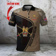 AIO Pride - Custom Name British Army Veteran Symbol Camo Unisex Adult Polo Shirt