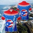 AIO Pride - Puerto Rico Circle Stripes Flag Version Unisex Adult Polo Shirt