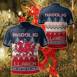 AIO Pride - Wales Celtic Christmas - Welsh Dragon Nadolig Llawen Ugly Christmas Unisex Adult Polo Shirt
