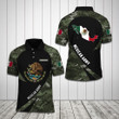 AIO Pride - Customize Mexico Coat Of Arms & Map - Camo Unisex Adult Polo Shirt