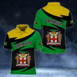 AIO Pride - Jamaica Coat Of Arms Style V2 Unisex Adult Polo Shirt