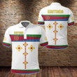 AIO Pride - Eritrea Flag Round Pattern White Unisex Adult Polo Shirt