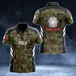 AIO Pride - Italy Coat Of Arms Camo Pattern Unisex Adult Polo Shirt
