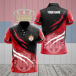 AIO Pride - Customize Serbia Coat Of Arms Scratch Pattern Unisex Adult Polo Shirt