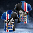 AIO Pride - Custom Name Iceland Flag 3D Version Unisex Adult Polo Shirt