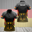 AIO Pride - Customize Germany 3D Dot Pattern Unisex Adult Polo Shirt