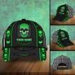 AIO Pride Unique Green Patrick's Day Skull Hats 3D Custom Name
