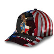 AIO Pride Custom Name Retro Texas Patriot American Eagle Classic Cap