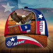 AIO Pride Premium Unique Eagle Texas Flag Hats Custom Name