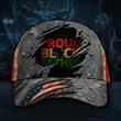 Proud Black Father USA Flag Cap Proud Black Dad African American Father's Day Gift