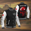 AIO Pride - Customize Turkey Flag Skull Unisex Adult Varsity Jacket