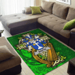 AIO Pride Martin Family Crest Area Rug - Ireland Coat Of Arms with Shamrock