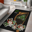 AIO Pride Toler or Toller Family Crest Area Rug - Harp And Shamrock