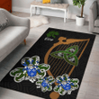 AIO Pride Vincent Family Crest Area Rug - Harp And Shamrock