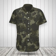 AIO Pride Custom Name Khaki Seamless War Graphic Pattern Camo Hawaiian Shirt