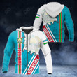 AIO Pride Custom Name Uzbekistan Grunge Texture 3D Hoodies
