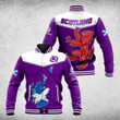 AIO Pride - Scotland Flag Map Lion Thistle Purple Varsity Jacket
