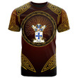 AIO Pride Deans Family Crest T-Shirt - Celtic Patterns Brown Style