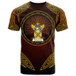 AIO Pride Dalrymple Family Crest T-Shirt - Celtic Patterns Brown Style
