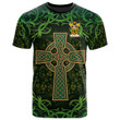 AIO Pride Buchanan Family Crest T-Shirt - Celtic Cross Shamrock Patterns