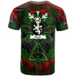 AIO Pride Edgar Family Crest T-Shirt - Celtic Dragonfly & Leaf Vines - Watercolor Style