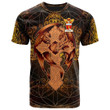 AIO Pride Blackhall Family Crest T-Shirt - Celtic Tree With Dragon Brown
