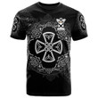 AIO Pride Colquhoun Family Crest T-Shirt - Celtic Cross With Knot