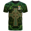 AIO Pride Barclay Family Crest T-Shirt - Celtic Cross Shamrock Patterns