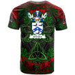 AIO Pride Armour Family Crest T-Shirt - Celtic Dragonfly & Leaf Vines - Watercolor Style