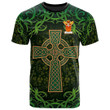 AIO Pride Mounsey Family Crest T-Shirt - Celtic Cross Shamrock Patterns