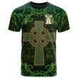 AIO Pride Chane Family Crest T-Shirt - Celtic Cross Shamrock Patterns
