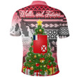 AIO Pride Wallis And Futuna Christmas Style Polynesian Polo Shirt
