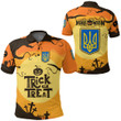 AIO Pride Ukraine Halloween Trick Or Treat Polo Shirt