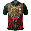 AIO Pride Grey Of Ruthin Lords Of Dyffryn Clwyd Welsh Family Crest Polo Shirt - Red Dragon Duo Celtic Cross