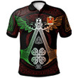 AIO Pride Llywelyn Dyfarch Welsh Family Crest Polo Shirt - Irish Celtic Symbols And Ornaments