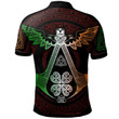 AIO Pride Llywelyn Dyfarch Welsh Family Crest Polo Shirt - Irish Celtic Symbols And Ornaments