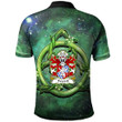 AIO Pride Peverell Of Pembrokeshire Welsh Family Crest Polo Shirt - Green Triquetra