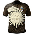 AIO Pride Clifford Of Herefordshire Welsh Family Crest Polo Shirt - Celtic Wicca Sun & Moon